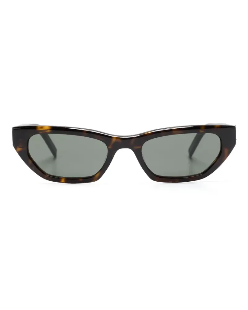 Saint Laurent Cat-Eye-Sonnenbrille in Schildpattoptik - Braun Braun