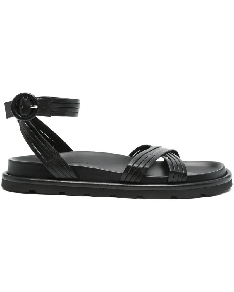 Gianvito Rossi Flache Sandalen - Schwarz Schwarz
