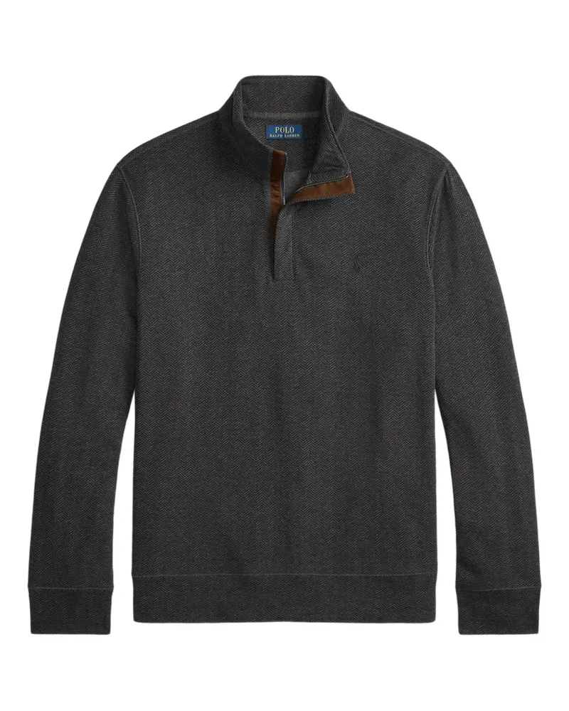 Ralph Lauren Sweatshirt mit Fischgrätenmuster - Grau Grau