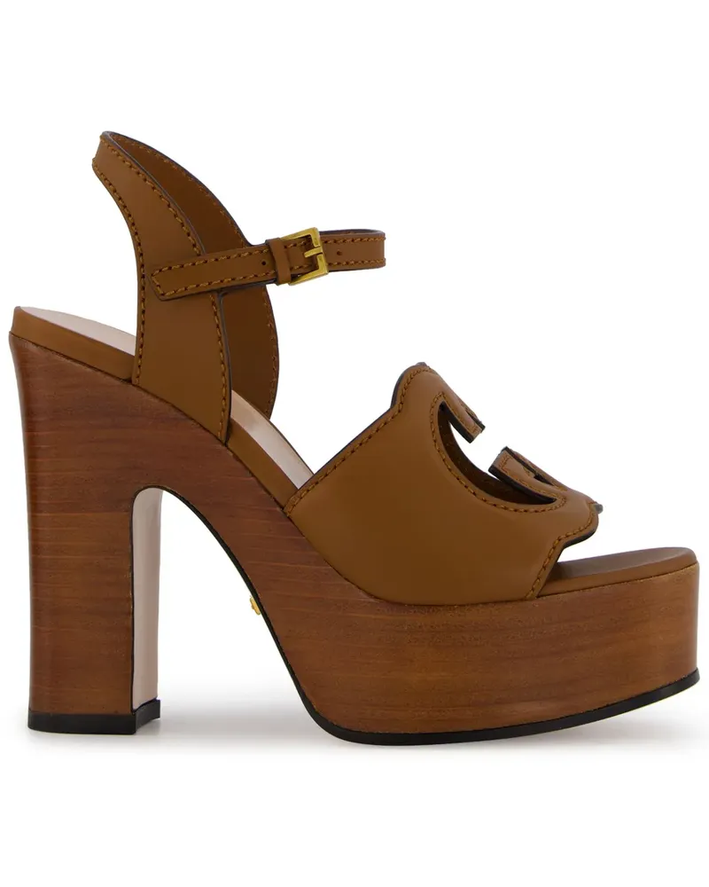 Gucci Sandalen mit GG 110mm - Braun Braun