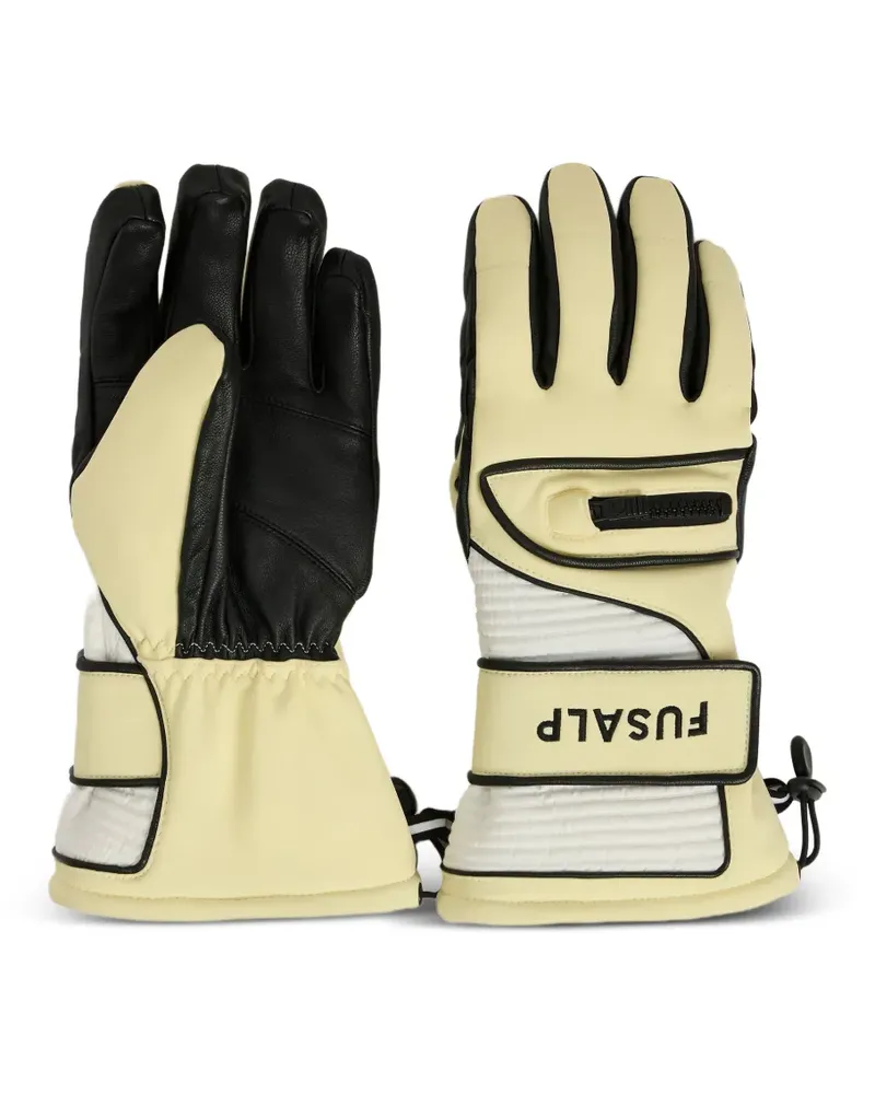 FUSALP Slalom Skihandschuhe mit Reißverschlusstasche - Nude Nude