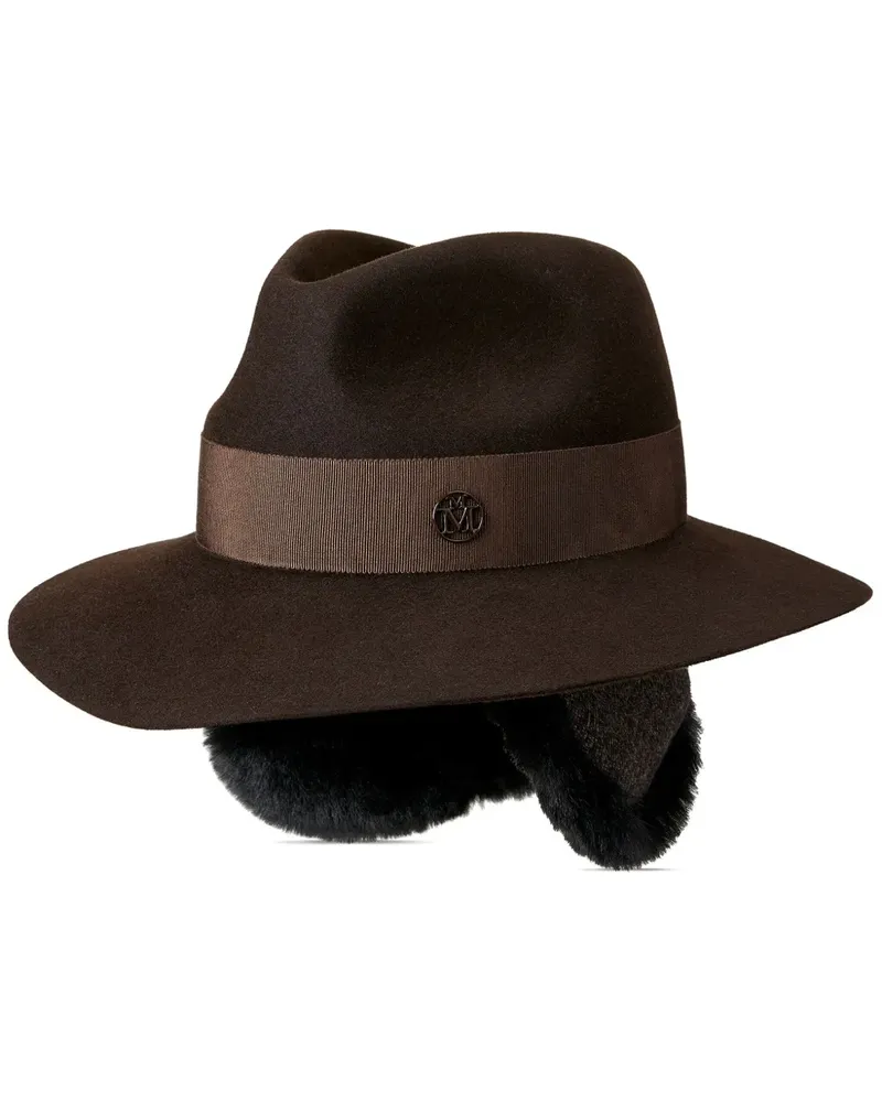 Maison Michel Rico Fedora - Braun Braun
