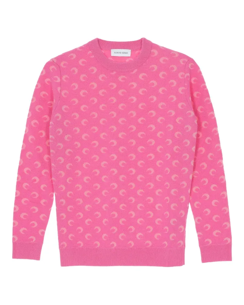 Marine Serre Pullover aus Moon-Jacquard - Rosa Rosa
