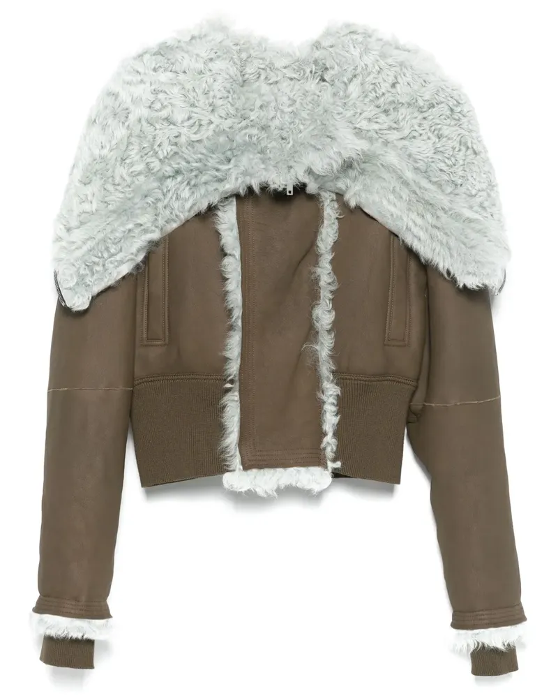 Rick Owens Alice Cropped-Parka - Braun Braun