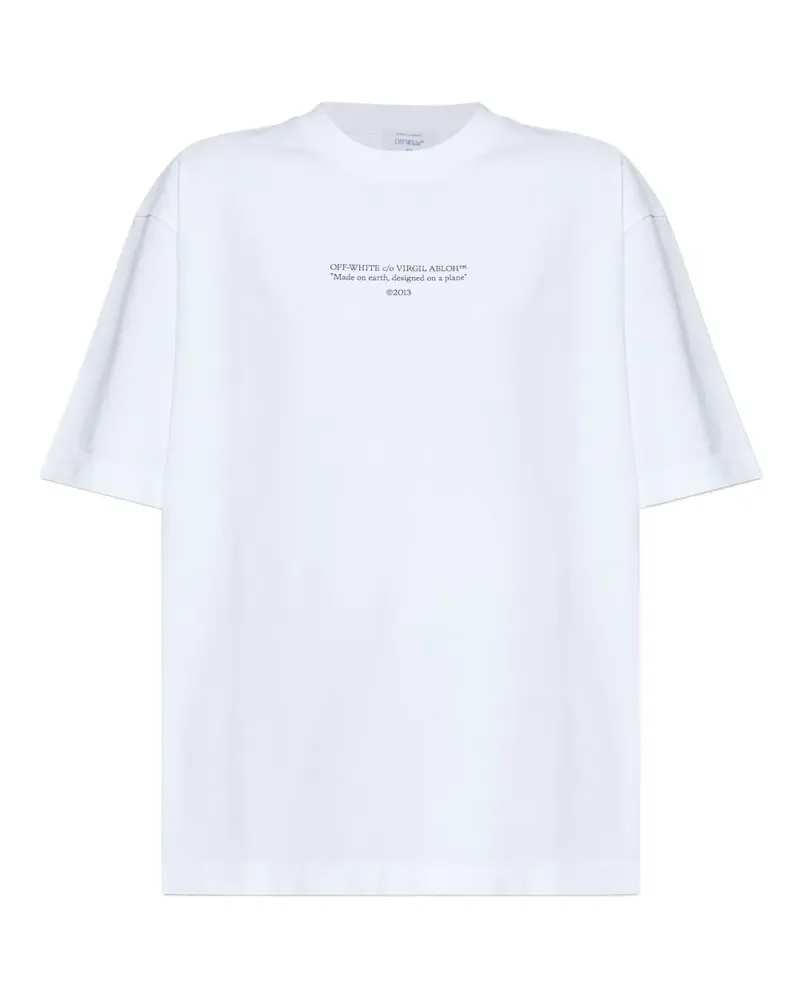 OFF-WHITE short-sleeve cotton t-shirt - Weiß Weiß