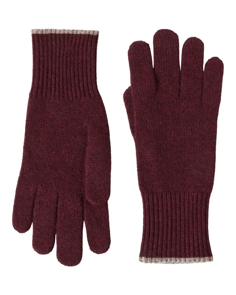 Brunello Cucinelli Handschuhe aus Kaschmir - Rot Rot