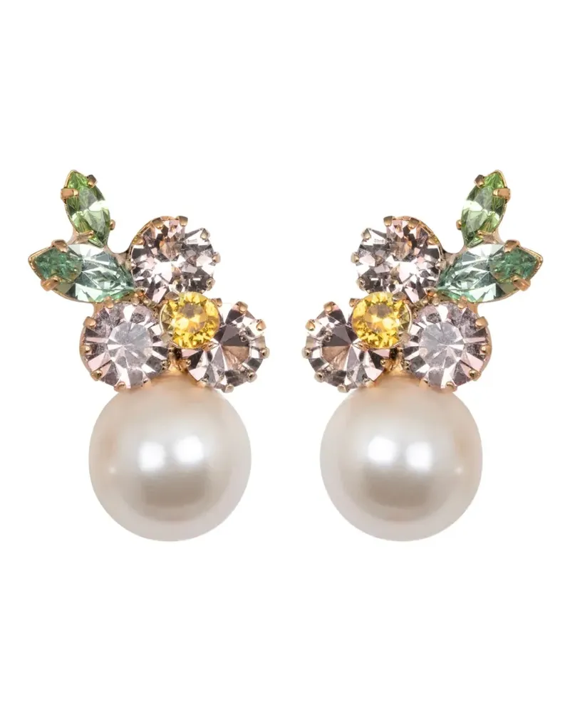 Jennifer Behr Vivi faux-pearl earrings - Gold Gold
