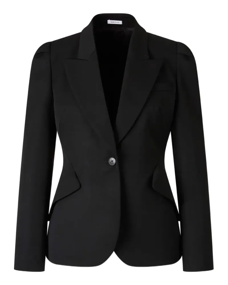 Alexander McQueen single-breasted blazer - Schwarz Schwarz