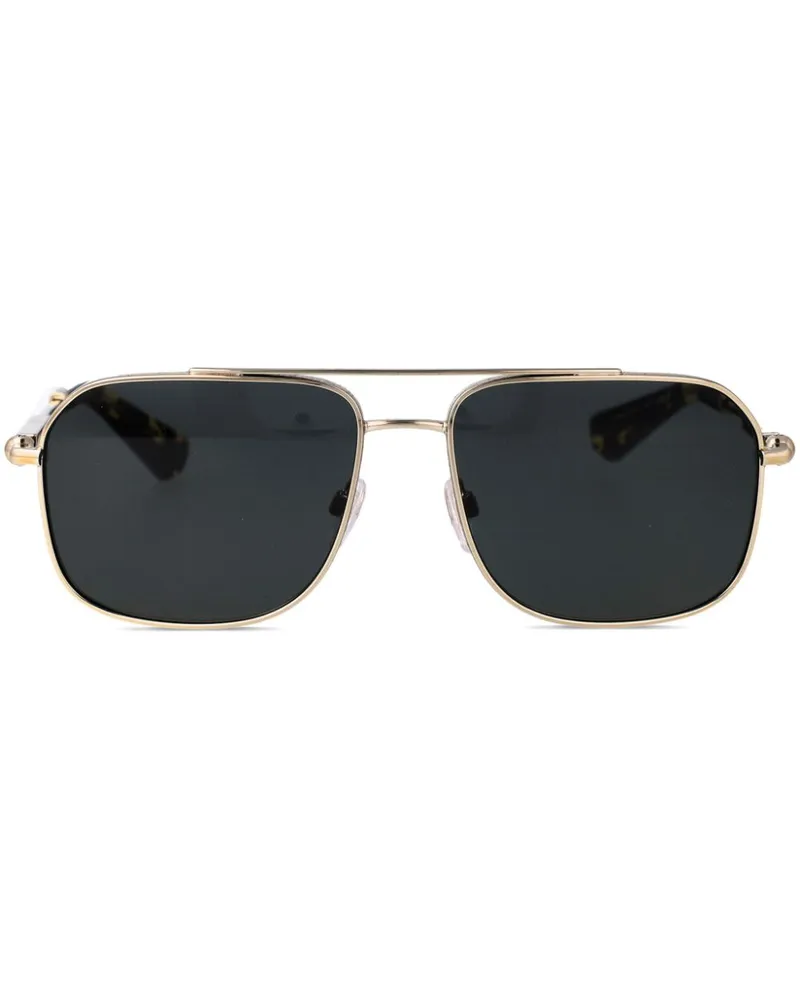 Burberry 0BE3159 Sonnenbrille mit Pilotengestell - Gold Gold