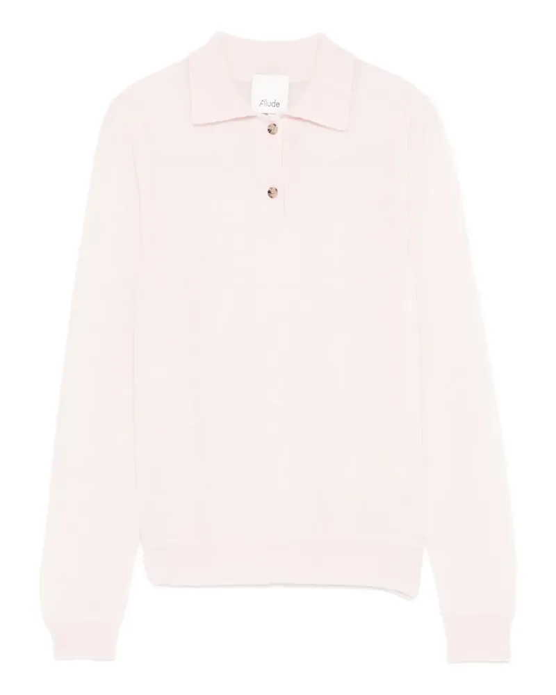 ALLUDE button-fastening polo shirt - Rosa Rosa