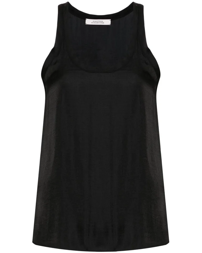 Dorothee Schumacher Texturiertes Tanktop - Schwarz Schwarz