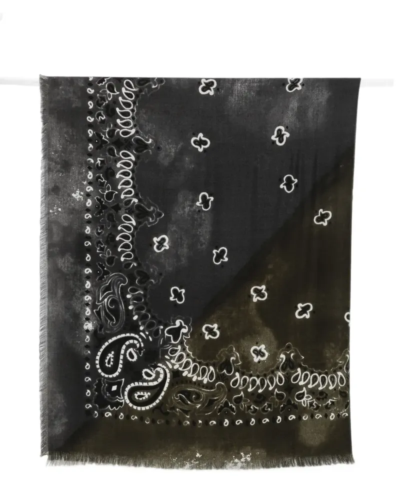 Destin paisley-print scarf - Schwarz Schwarz