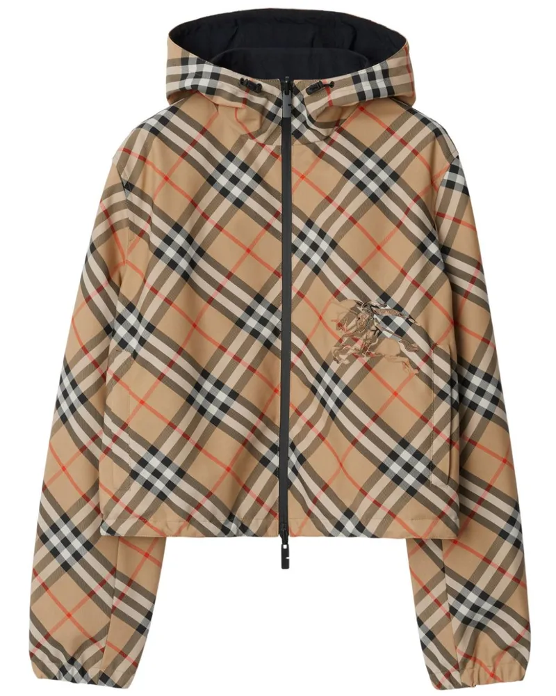 Burberry Wendbare Cropped-Jacke mit Check - Braun Braun