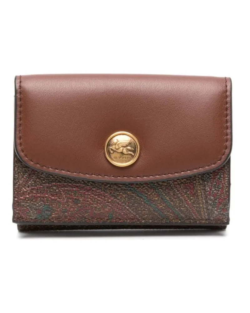 Etro Portemonnaie mit Paisleymuster - Braun Braun