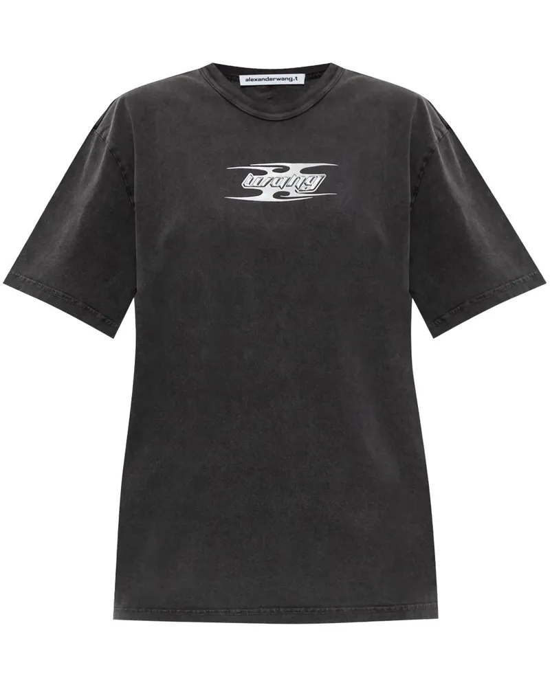 Alexander Wang T-Shirt mit Blade-Logo - Schwarz Schwarz