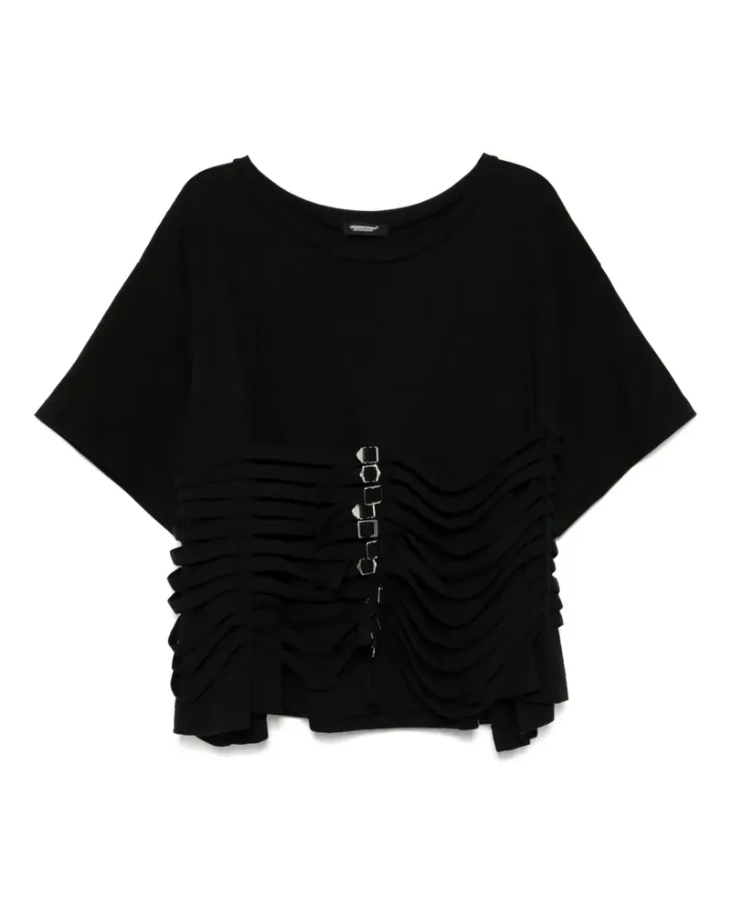 Undercover T-Shirt mit Gürtel - Schwarz Schwarz