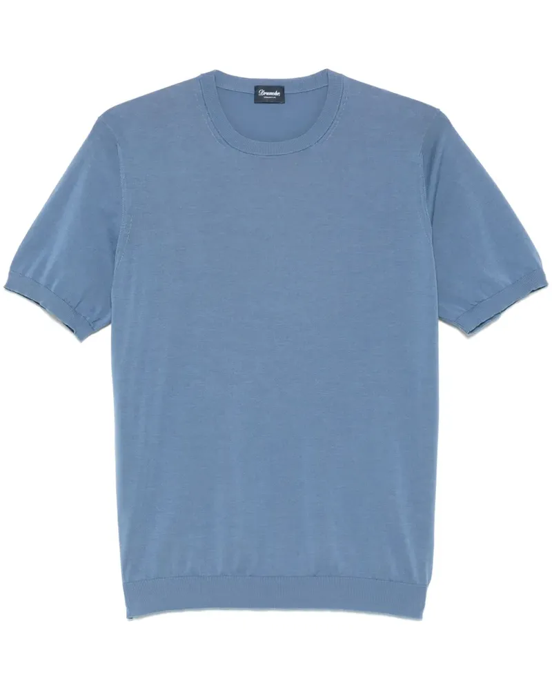 Drumohr  Klassisches T-Shirt - Blau Blau