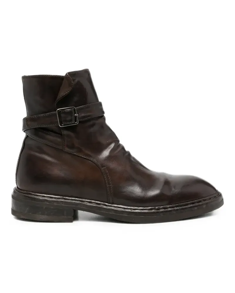 Officine Creative Italia Concept 003 Bikerstiefel mit Schnallenverschluss - Braun Braun