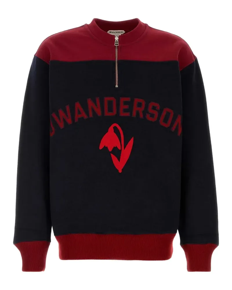 J.W.Anderson Pullover mit kurzem Reißverschluss - Blau Blau