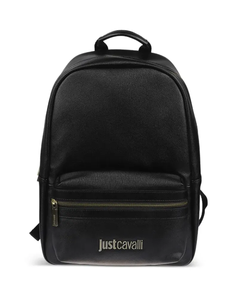 Just Cavalli Rucksack mit Logo-Detail - Schwarz Schwarz