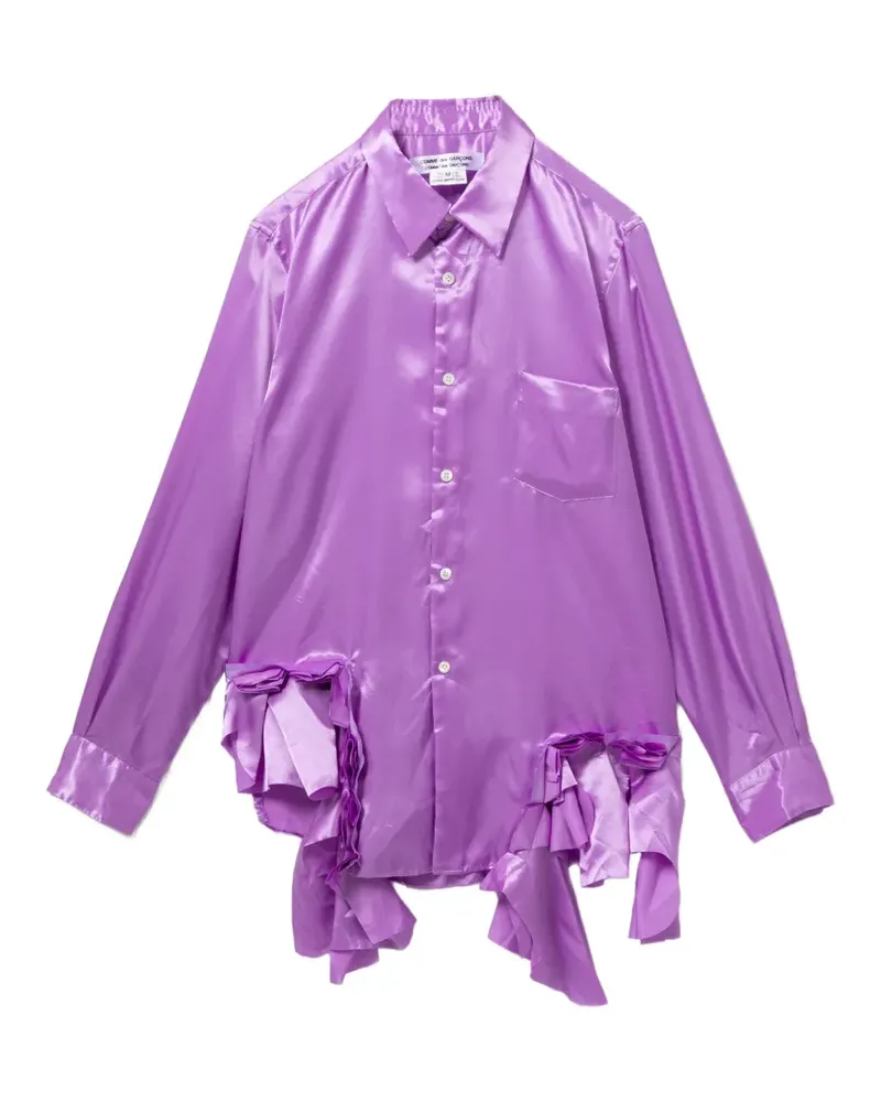 Comme des Garçons Gerüschtes Hemd - Violett Violett