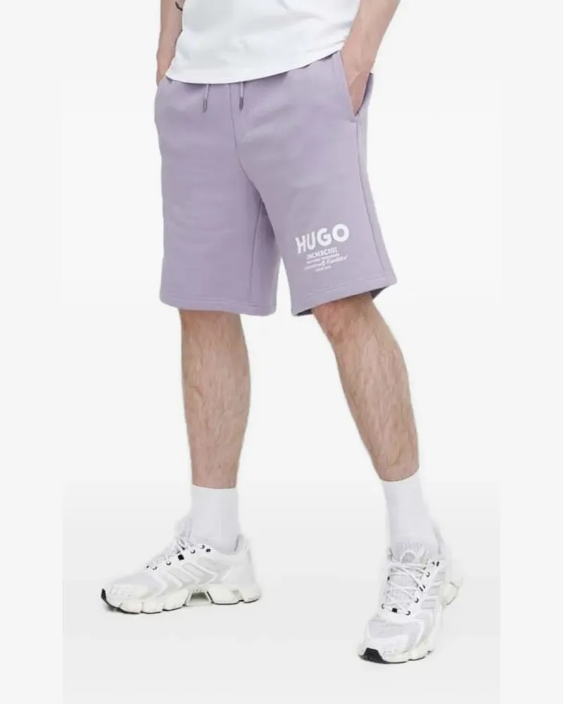 HUGO BOSS Nomario Shorts mit Logo-Print - Violett Violett