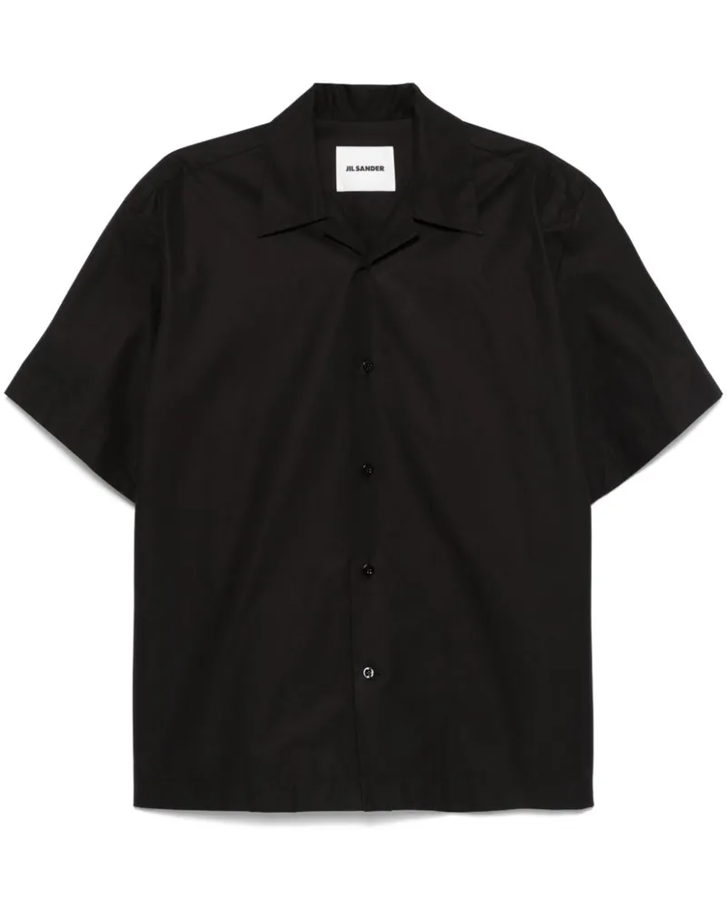 Jil Sander Hemd aus Bio-Baumwolle - Schwarz Schwarz