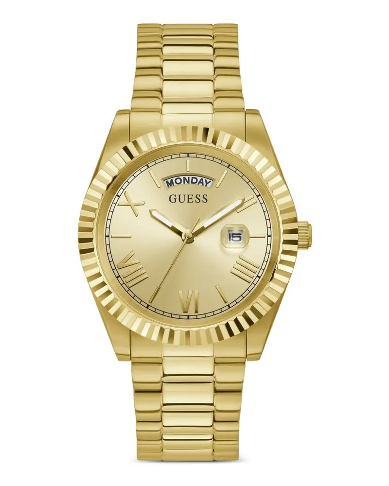 Guess Day/Date 42mm watch - Gold Gold