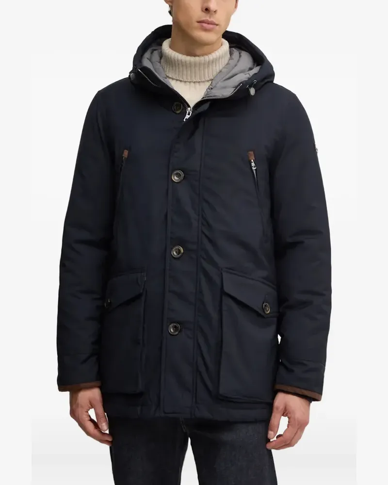 Hackett hooded pocket jacket - Blau Blau