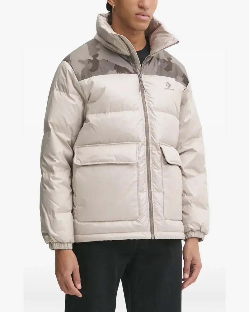 Converse panelled jacket - Grau Grau