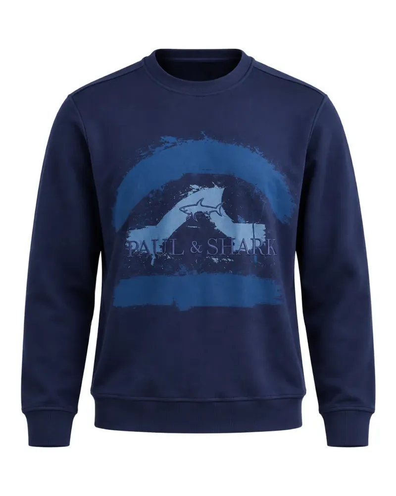 Paul & Shark Sweatshirt mit Logo-Print - Blau Blau