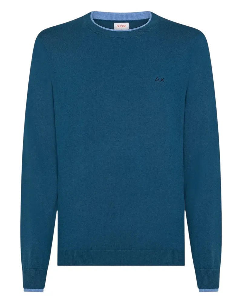 Sun68 Pullover mit Rundhalsausschnitt - Blau Blau