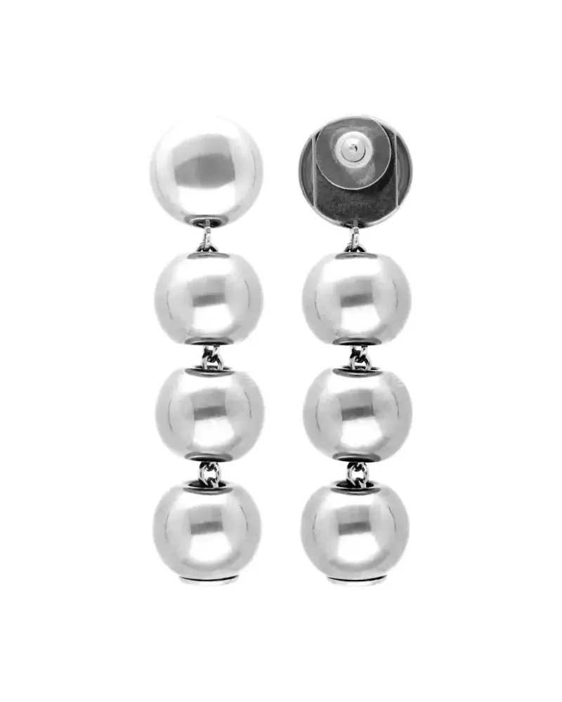 Vanessa Baroni beaded earrings - Silber Silber