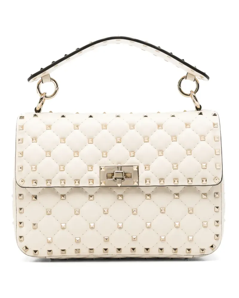 Valentino Garavani Rockstud Spike quilted leather shoulder bag - Nude Nude