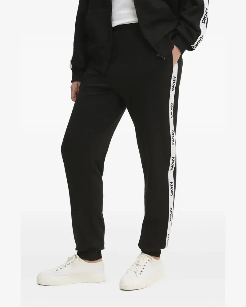 DKNY Jogginghose mit Logo-Streifen - Schwarz Schwarz