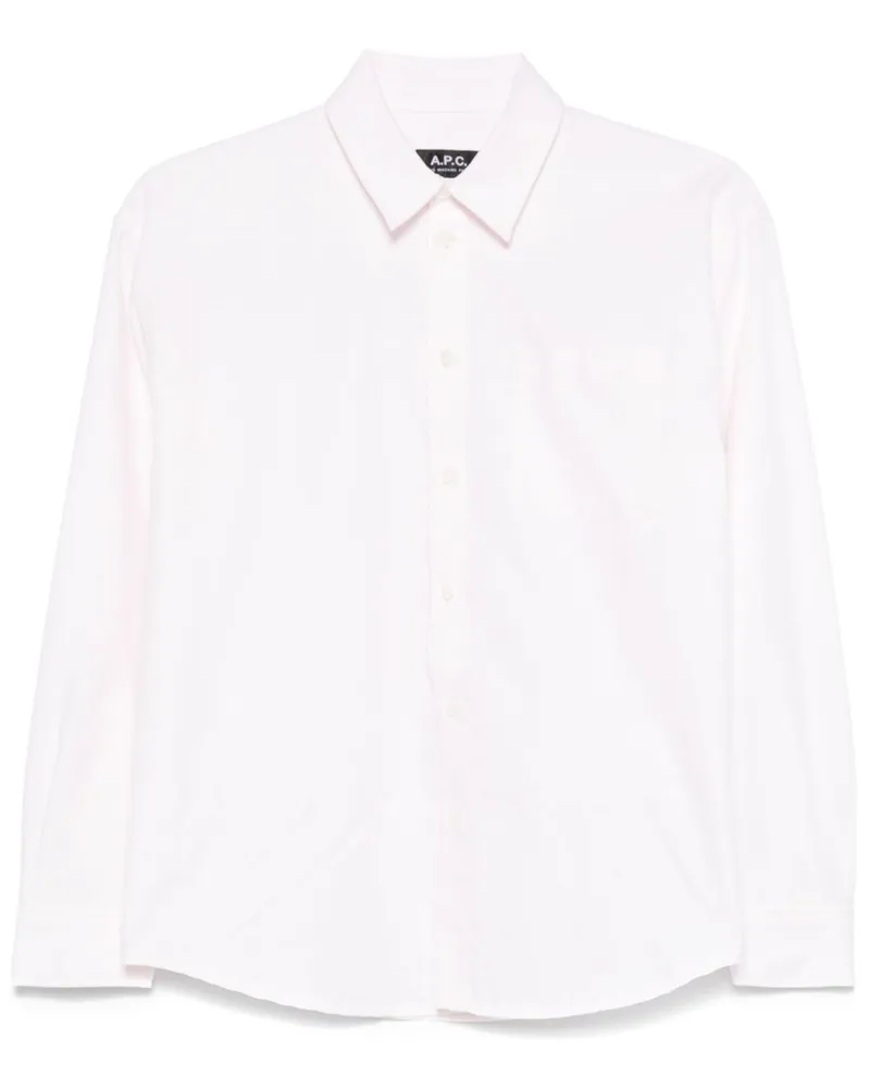 A.P.C. Hemd aus Bio-Baumwolle - Rosa Rosa