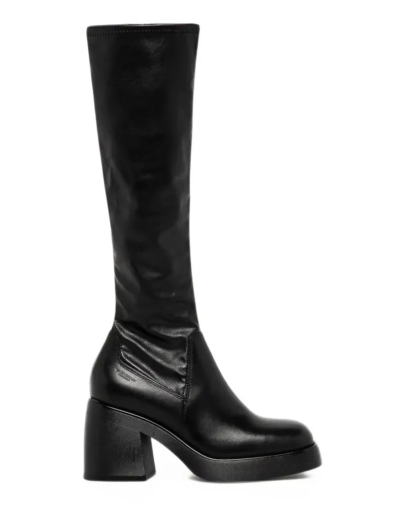 Vagabond Kniehohe Brooke Stiefel mit Plateau - Schwarz Schwarz