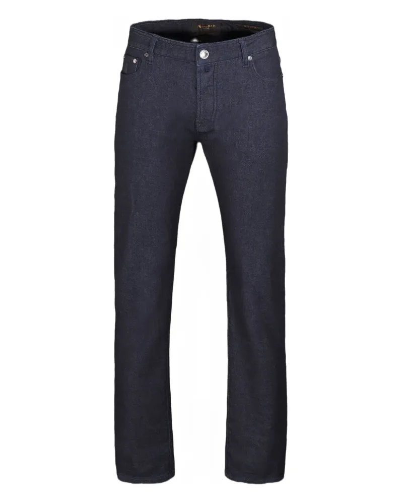 MOORER Jeans im Five-Pocket-Design - Blau Blau