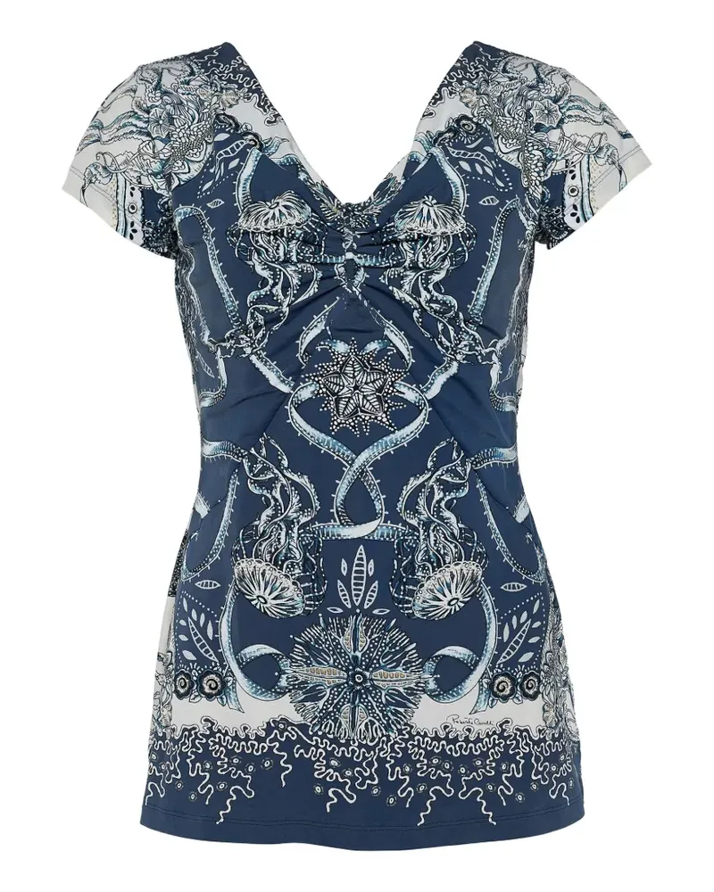 Roberto Cavalli printed blouse - Blau Blau