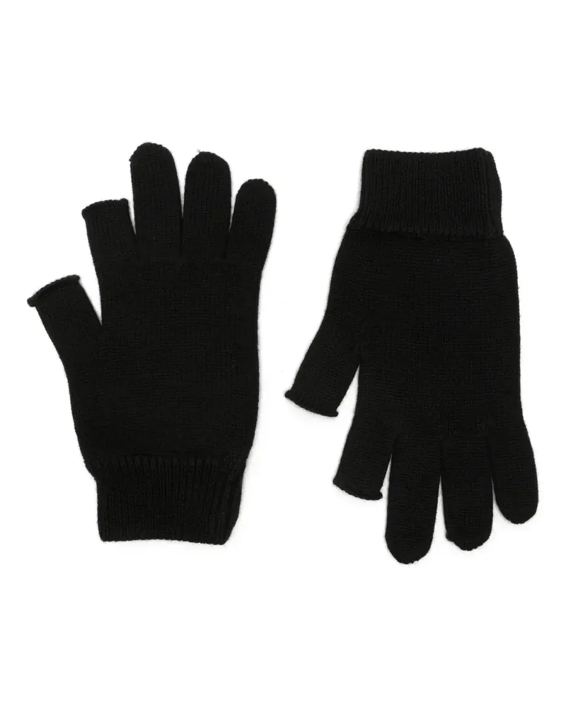 Rick Owens fingerless press-stud gloves - Schwarz Schwarz