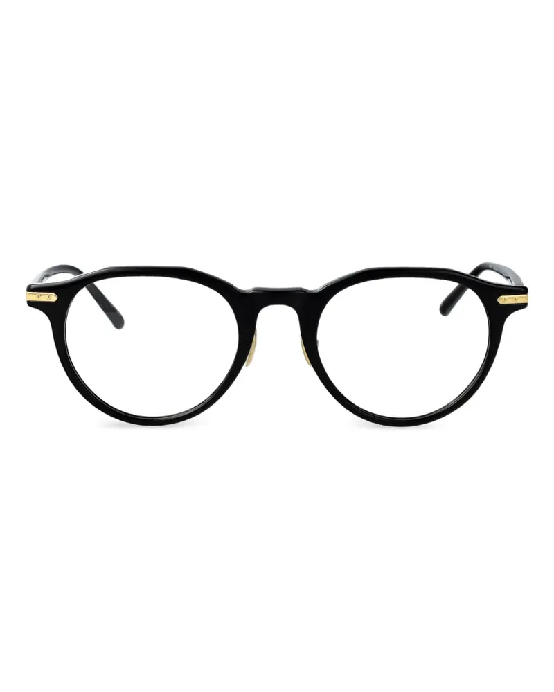 Linda Farrow Corbel round frame glasses - Schwarz Schwarz