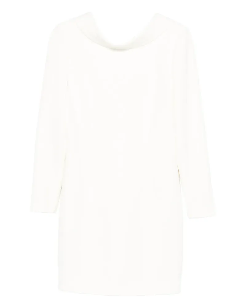 Roland Mouret long-sleeve shift midi dress - Nude Nude