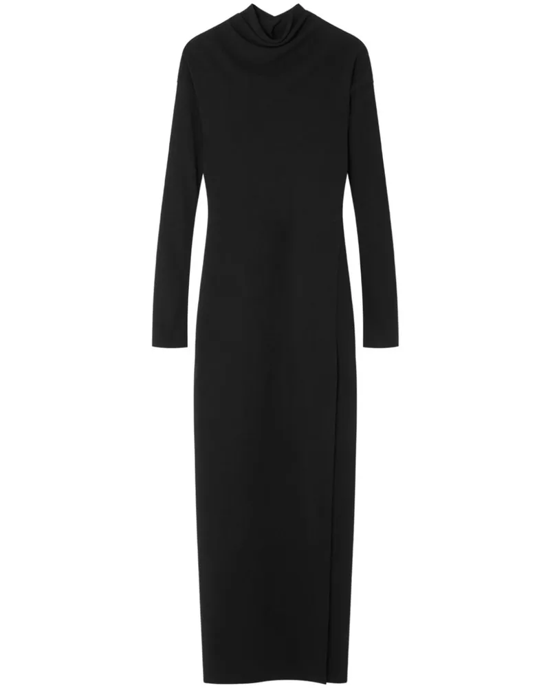 Versace Midikleid mit Schlitz - Schwarz Schwarz