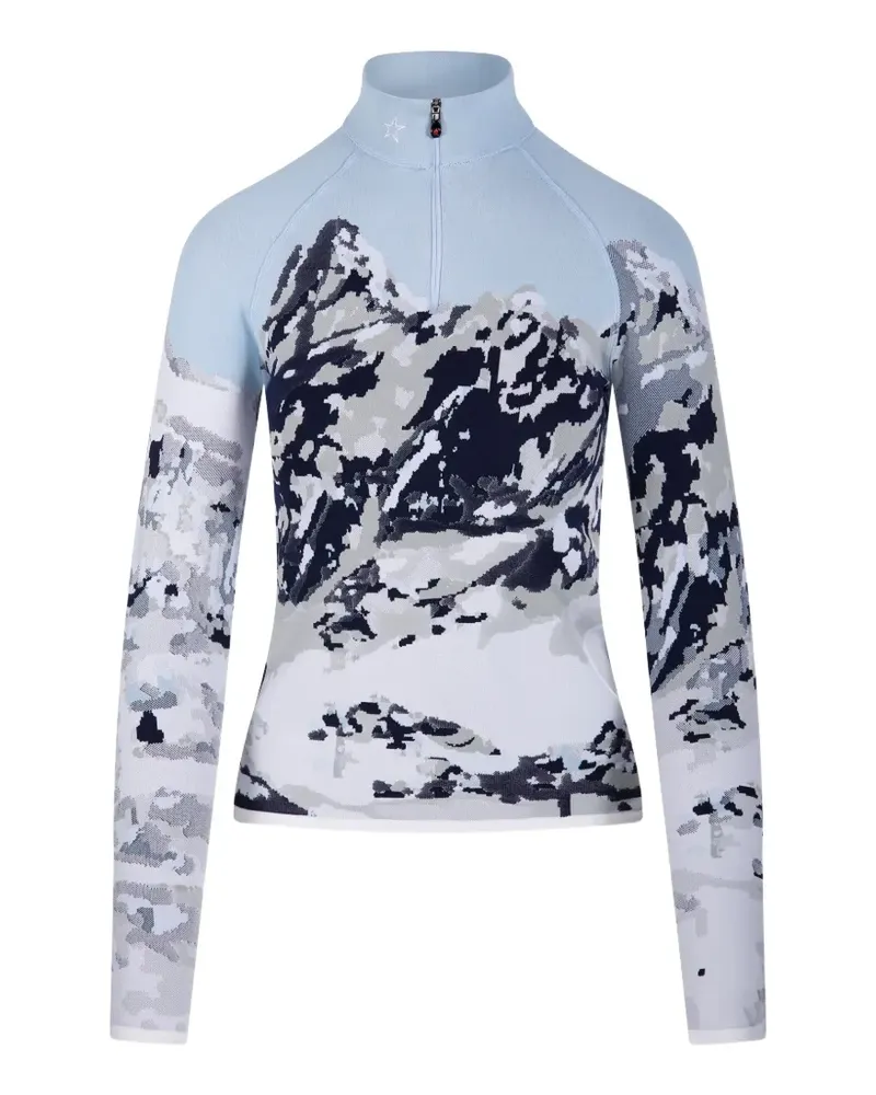 Perfect Moment Baselayer-Top aus Jacquard - Weiß Weiß