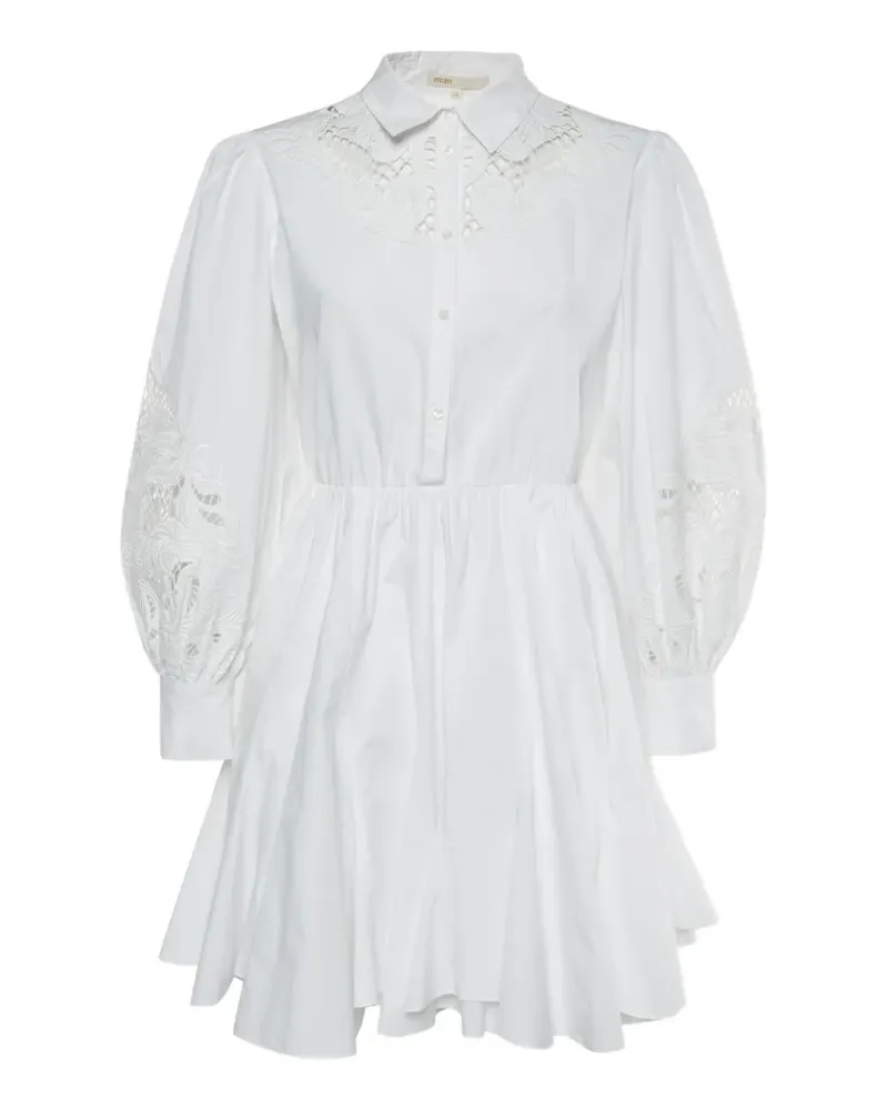 Maje Rebello Hemd-Minikleid - Weiß Weiß