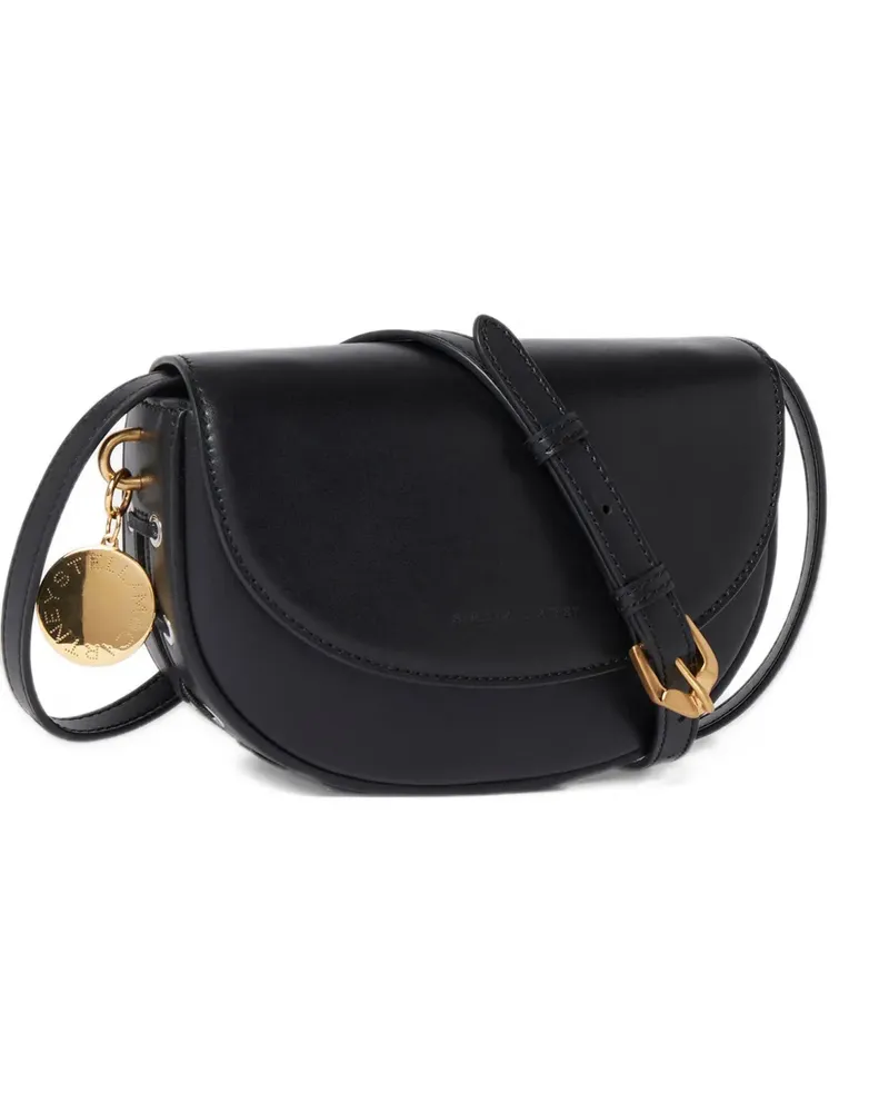 Stella McCartney Schultertasche in Lederoptik - Schwarz Schwarz