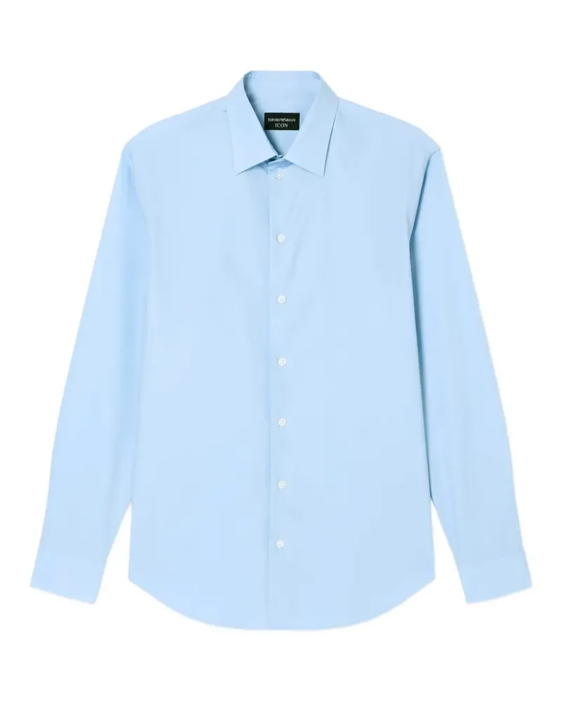 Emporio Armani Icon classic-collar shirt - Blau Blau