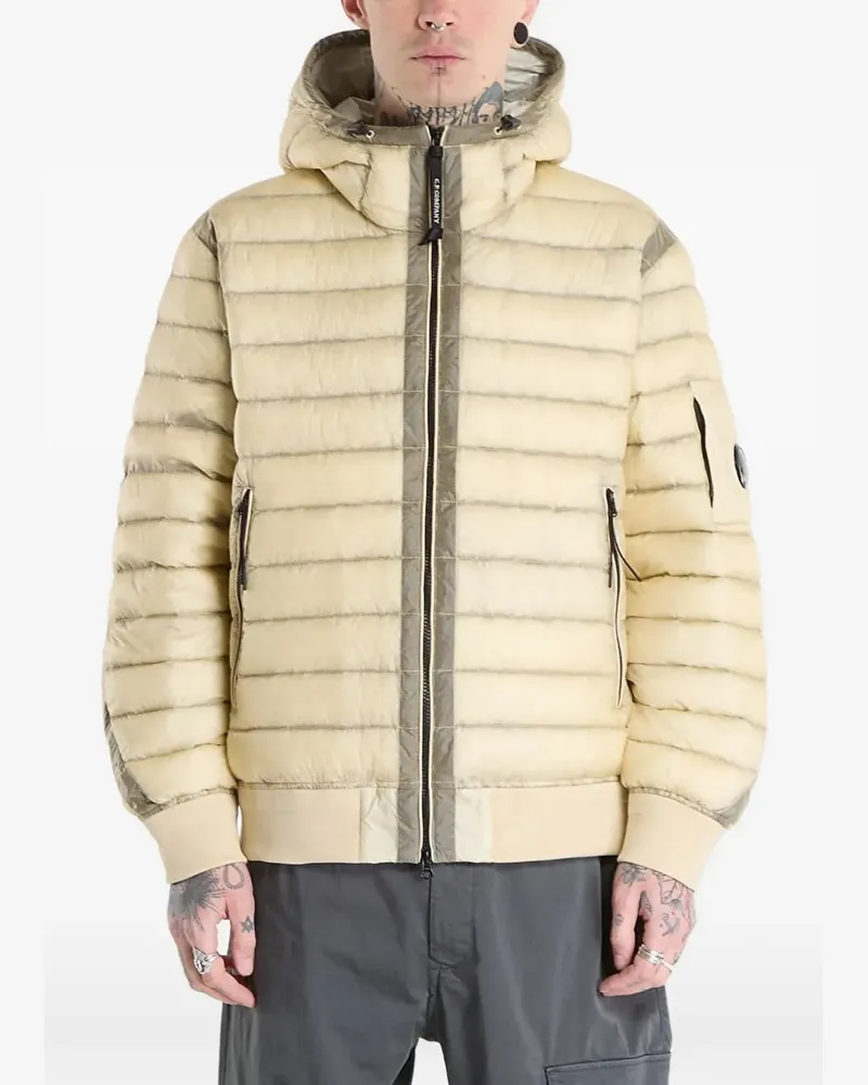 C.P. Company Gefütterte Bomberjacke mit Kapuze - Nude Nude