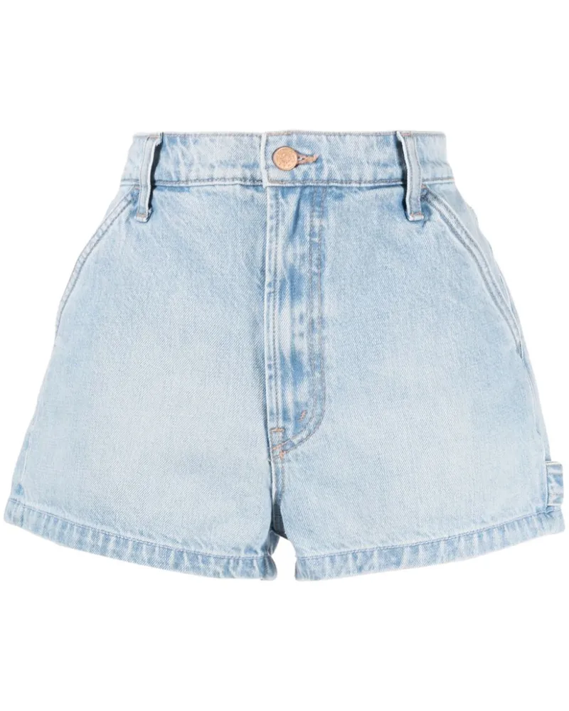 Mother Mittelhohe Jeans-Shorts - Blau Blau