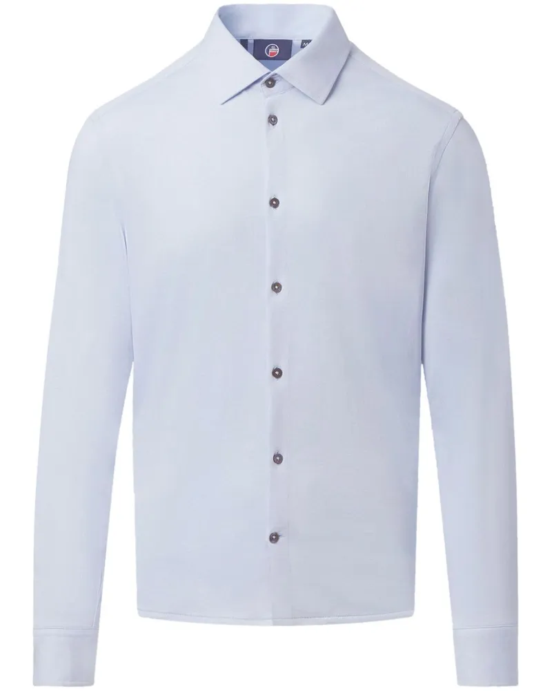 FUSALP Klassisches Jerseyhemd - Blau Blau